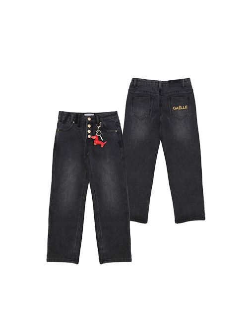 Pantalone, bambina, logato. GAELLE PARIS | 2741PD00553BK